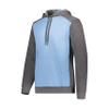 Augusta Sportswear Three-Season Fleece Pullover Hoodie Columbia Blue/Carbon Heather S view 1