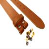 1.5 inch Men's Cowhide Geniune Leather Belt 38mm Classic without Buckle (Orange, 36 inch (Waist 36)) view 3
