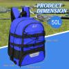 WOLT Lacrosse Bag-Lacrosse Backpack with Two Sticks Holder-Large Field Hockey Bag Holds All Sport Gears view 3