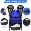 WOLT Lacrosse Bag-Lacrosse Backpack with Two Sticks Holder-Large Field Hockey Bag Holds All Sport Gears view 4