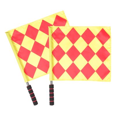 2pcs Football Referee Flag Sponge Handle Flag Athletic Competition Referee Equipments s Soccer Uniform Match Red s Racing Car Foam