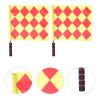 2pcs Football Referee Flag Sponge Handle Flag Athletic Competition Referee Equipments s Soccer Uniform Match Red s Racing Car Foam view 2