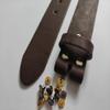 1.5 inch Men's Cowhide Genuine Leather Belt 38mm Classic without Buckle (Brown, 44 inch (Waist 44)) view 3