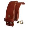 1.5 inch Men's Cowhide Genuine Leather Belt 38mm Classic without Buckle (Cognac, 36 inch (Waist 36)) view 1