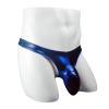 JEsilunmaMY Men Big Pouch Briefs Low Waist Long Elephant Nose Underwear Athletic Supporter Sexy Lingerie Jockstrap Underpants (Blue,One Size) view 3