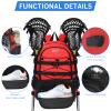 WOLT Lacrosse Bag-Lacrosse Backpack with Two Sticks Holder-Large Field Hockey Bag Holds All Sport Gears view 4