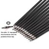 ZSHJGJR 30 Inch Archery Carbon Arrows Hunting Arrows with 4 Turkey Feather Removable Tips Targeting Practice Arrows 500 Spine for Compound & Recurve & Traditional Bow 6/12pcs (Pink, 12) view 4