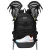 WOLT Lacrosse Bag-Lacrosse Backpack with Two Sticks Holder-Large Field Hockey Bag Holds All Sport Gears view 2