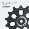 DJC Bike Bearing Pulley Wheel 2pcs Guide Roller 12t 14t 16t MTB Road Bike Rear Derailleur for Sram for Shimano M9000 R8000 Over Sized Narrow Wide Tooth (2pcs 14T) view 4