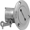 TANFEI Marine Deck Fuel Filler, Gas/Fuel/Water/Waste/Diesel Deck Filler, Stainless Steel 45 Degree Deck Filler with Key Cap for Boat RV (GAS, 2'') view 2