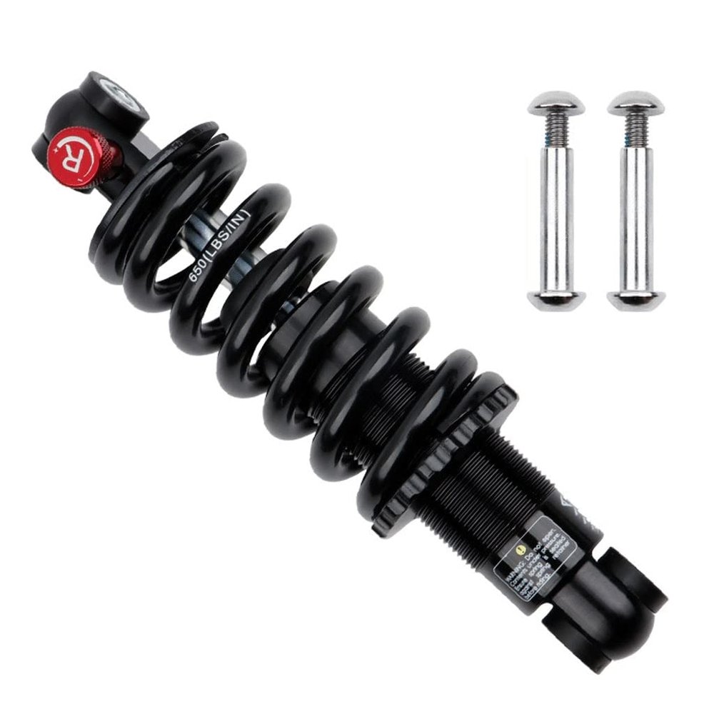 Jejy Hydraulic Spring Shock Absorber Soft Tail Off-Road Mountain Bike Electric Scooter Shock Absorber Rear Bile with Damping (Color : 165mm/650lbs)