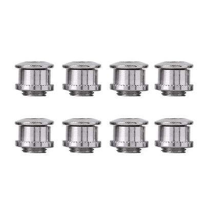 8PCS Bike Crankset Chainwheel Screws Fit,plplaaoo Steel Silver Crankset Screw Nut, 0.5 x 0.4 in Crankset Screw Bolts, Durable Crank Fixing Bolt for Mountain Bike Road Bicycles, bike nuts bike cra