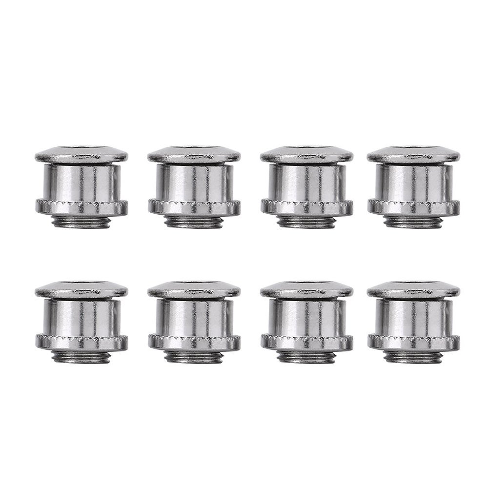 8PCS Bike Crankset Chainwheel Screws Fit,plplaaoo Steel Silver Crankset Screw Nut, 0.5 x 0.4 in Crankset Screw Bolts, Durable Crank Fixing Bolt for Mountain Bike Road Bicycles, bike nuts bike cra