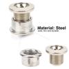 8PCS Bike Crankset Chainwheel Screws Fit,plplaaoo Steel Silver Crankset Screw Nut, 0.5 x 0.4 in Crankset Screw Bolts, Durable Crank Fixing Bolt for Mountain Bike Road Bicycles, bike nuts bike cra view 2