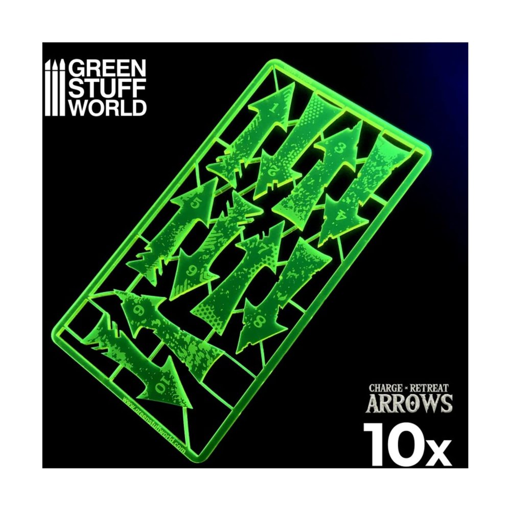 Charge and Retreat Arrows - Yellow-Green