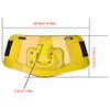 plplaaoo Fishing Belt, Fishing Rod Fighting Belt, Adjustable Fish Fighting Belt, Stand-up Offshore Gimbal Padded Fishing Belt Rod Holder Fish Tackle Accessories for Fishing(Yellow) view 2