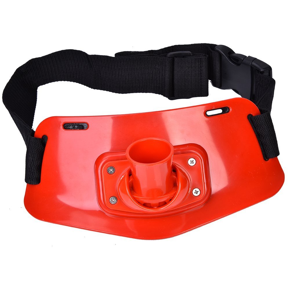 plplaaoo Fishing Belt, Fishing Rod Fighting Belt, Adjustable Fish Fighting Belt, Stand-up Offshore Gimbal Padded Fishing Belt Rod Holder Fish Tackle Accessories for Fishing(Red)