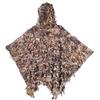 AUSCAMOTEK 3D Leafy Poncho Ghillie Suit Camouflage Cloak Cape for Deer Hunting Brown view 1