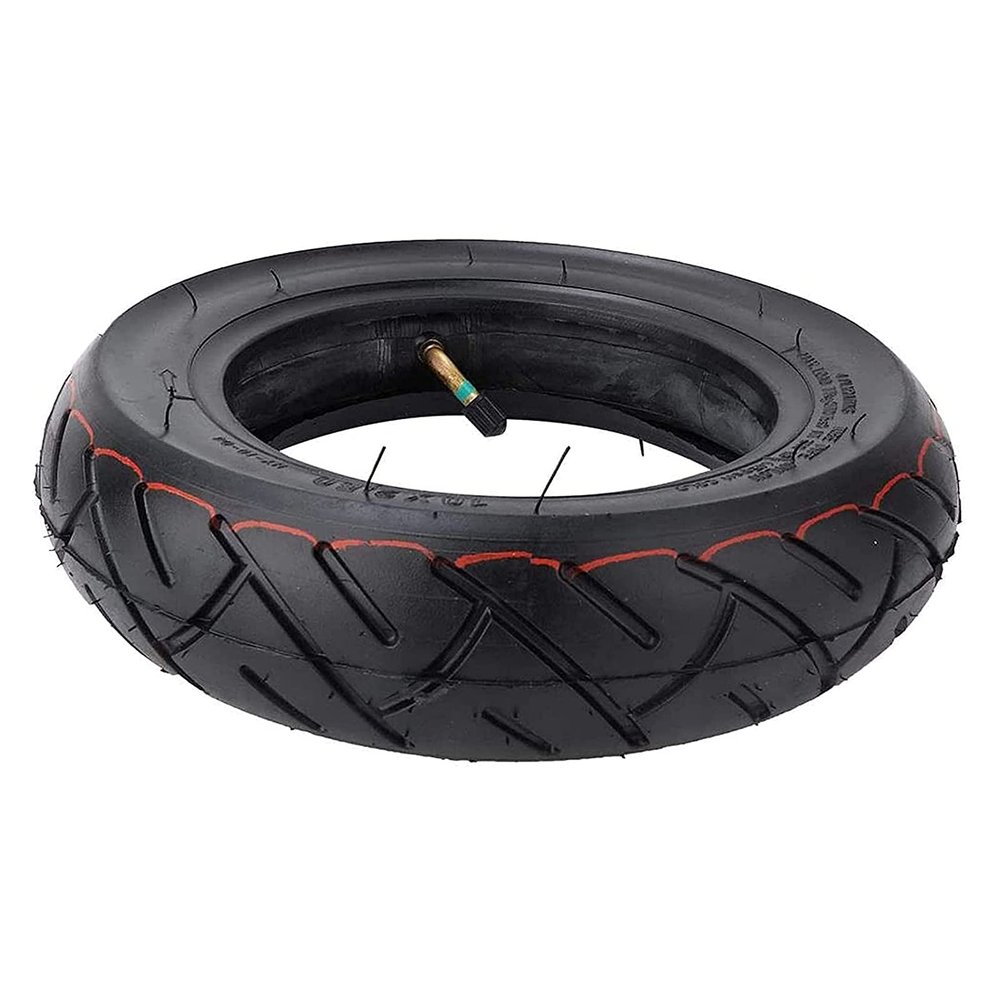 Xiaoki Scooter Inflatable Tyre, 10 Inch Solid Rubber Outer Tire & Inner Tube Set Lightweight Scooter Replacement Tires for Scooter
