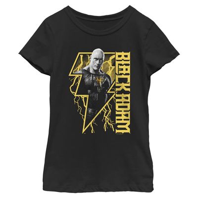 DC Comics Black Adam Girls T-Shirt Know You from Adam Short Sleeve, Black, X-Large