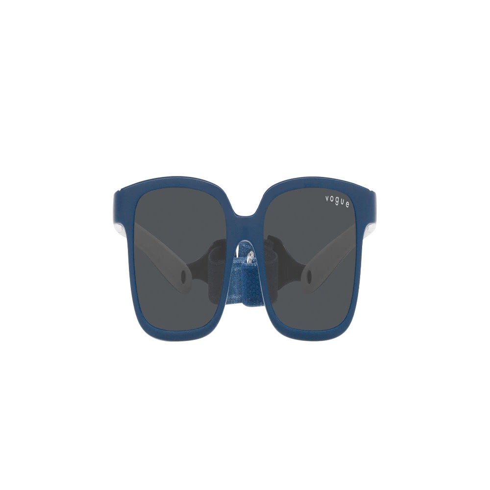 Vogue Eyewear Unisex Kids VJ2017 Square Sunglasses, Blue on Cream Rubber/Dark Grey, 45 mm