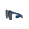Vogue Eyewear Unisex Kids VJ2017 Square Sunglasses, Blue on Cream Rubber/Dark Grey, 45 mm view 3