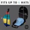 Baseball Cap Carrier Hat box Travel Case for Hats Carry On Hat Bag with Shoulder Strap - Tropical view 3