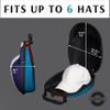 Baseball Cap Carrier Hat box Travel Case for Hats Carry On Hat Bag with Shoulder Strap - Dolphin theme view 3