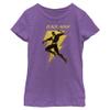 DC Comics Black Adam Girls T-Shirt Logo Pose Short Sleeve, Purple Berry, Small view 1