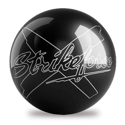 On The Ball Bolwing KR Strikeforce Hybrid Spare or Display 8lb Bowling Ball Made of Polyester (8)