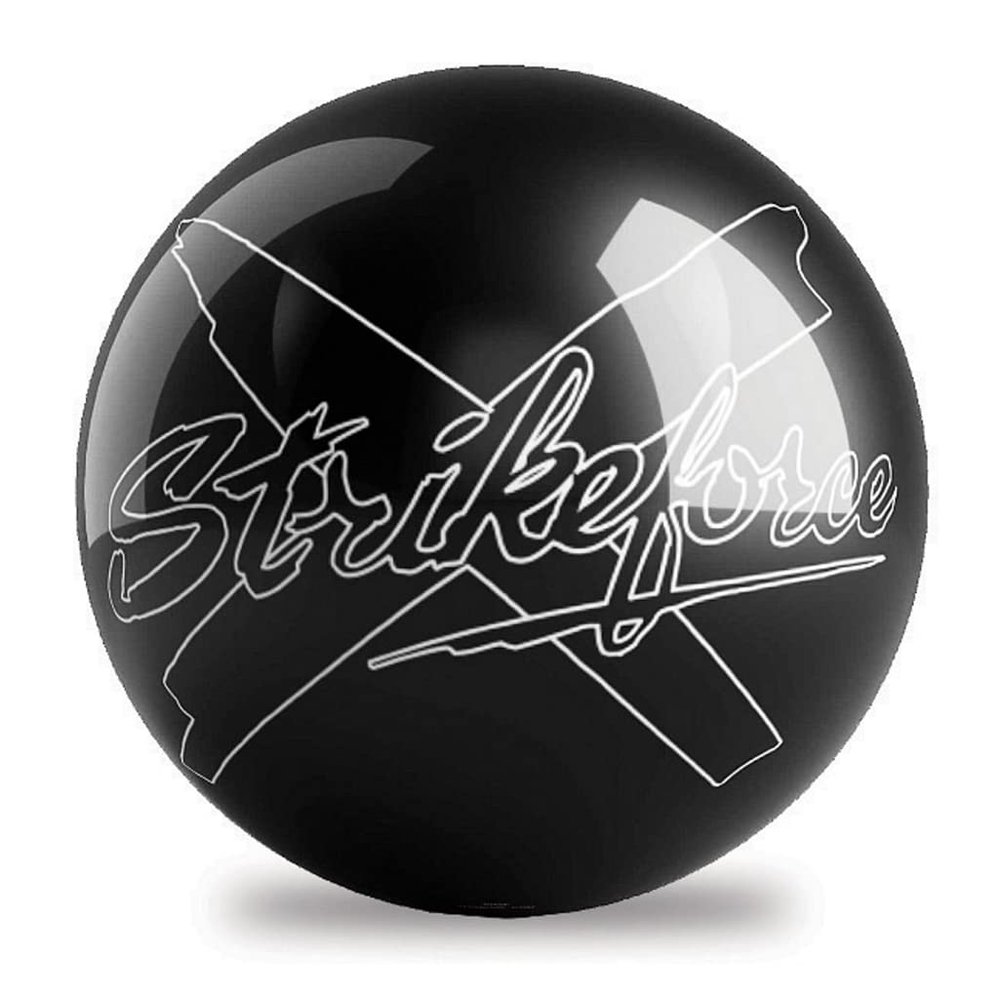 On The Ball Bolwing KR Strikeforce Hybrid Spare or Display 8lb Bowling Ball Made of Polyester (8)