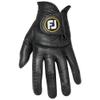 FootJoy Men's StaSof Golf Glove, Black, Medium, Worn on Left Hand view 3