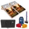 Tailgating Pros Corn Hole Board Set w/Bean Bags, Score Keeper, & Carrying Case- 4'x2' Cornhole Bag Toss - Optional LED Lights(Cheers) view 1