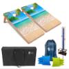 Tailgating Pros Corn Hole Board Set w/Bean Bags, Score Keeper, & Carrying Case- 4'x2' Cornhole Bag Toss - Optional LED Lights(Beach) view 1