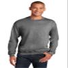 Gildan Adult Fleece Crewneck Sweatshirt, Style G18000, Graphite Heather, X-Large view 1