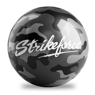 On The Ball Bowling KR Strikeforce Grey Camo 8lb Spare or Display Bowling Ball Made of Polyester (8)