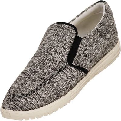 NORTY Lace Up Slip On Shoes for Men - Chukka Style Casual Shoe - Low Ankle Men's Boat Shoes - Comfortable, Lightweight Slip-on Loafer for Men, Size 9 - Grey