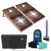 Tailgating Pros Corn Hole Board Set w/Bean Bags, Score Keeper & Carrying Case - 4'x2' Cornhole Bag Toss - Optional LED Lights(Compass) view 1