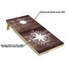 Tailgating Pros Corn Hole Board Set w/Bean Bags, Score Keeper & Carrying Case - 4'x2' Cornhole Bag Toss - Optional LED Lights(Compass) view 2