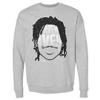 500 LEVEL Jaden Ivey Sweatshirt (Crew Sweatshirt, XX-Large, Heather Gray) - Jaden Ivey Detroit Player Silhouette WHT view 1