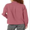 Unionbay Women's Crinkle Gauze Button Front Shirt Jacket view 2