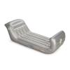 FUNBOY Inflatable Sleigh - Two Person Capacity Winter Snow Sled with Handles, Pull Rope, Rubber Base Tracks, Silver, Single view 1