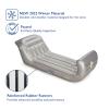 FUNBOY Inflatable Sleigh - Two Person Capacity Winter Snow Sled with Handles, Pull Rope, Rubber Base Tracks, Silver, Single view 3