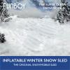 FUNBOY Winter Fun Inflatable Snowmobile, Two Pack, Clear Two Pack view 2