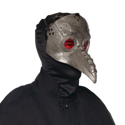 UNDERWRAPS Plague Doctors Men's Mask - Horror Mask, Halloween Scary Gas Mask Costume Accessory, Steampunk Plague, Black Death Mask, Eater Death Mask, One Size