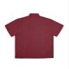 Boys Junior Guayabera Cuban Short Sleeve Embroidered 4 Pocket Shirt Kid-Omega - Burgundy - Small view 2