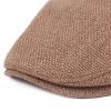 Lifup Men's Newsboy Hat Flat Cap Cotton Linen Gatsby Ivy Golf Cabbie Hat Coffee view 3