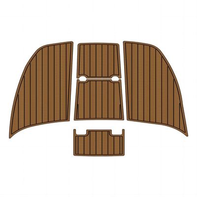 Boat EVA Faux Teak Decking Floor Compatible with 2005 White Shark 285 Bow Mat Boat EVA Faux Teak Deck Flooring Pad Self Adheisve