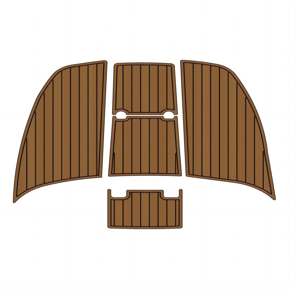 Boat EVA Faux Teak Decking Floor Compatible with 2005 White Shark 285 Bow Mat Boat EVA Faux Teak Deck Flooring Pad Self Adheisve