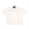 Boys Junior Guayabera Cuban Short Sleeve Embroidered 4 Pocket Shirt Kid-Omega - Ivory - Large view 1